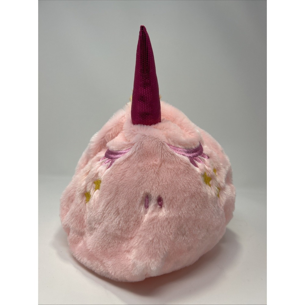 Pink Peach Unicorn Sensory Plush A Roos Pals 10" Inflatable Stuffed Toy Soft Fur